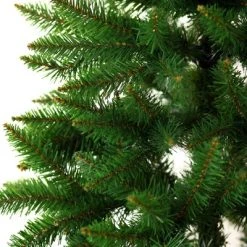 HOMCOM 7' Tall Unlit Slim Fir Artificial Christmas Tree with Realistic Branches, and 865 Tips, Green -Northlight Christmas Store GUEST b4c00617 8ea8 4c9c 8163 4e389247bc9b