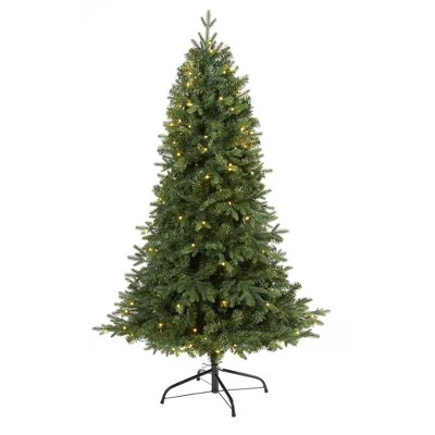 Nearly Natural 5' Vermont Fir Prelit LED Artificial Christmas Tree 3 Nearly Natural 5' Vermont Fir Prelit LED Artificial Christmas Tree