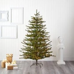Nearly Natural 7' Pre-Lit LED Full Vancouver Mountain Pine Artificial Christmas Tree Clear Lights -Northlight Christmas Store GUEST b60b6cf1 fe7b 4d84 bca2 6712c7138da1