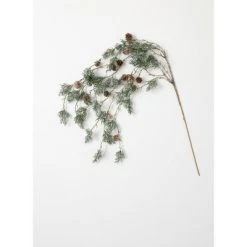 Sullivans Hanging Pine & Pinecone Artificial Stem 23"H Green