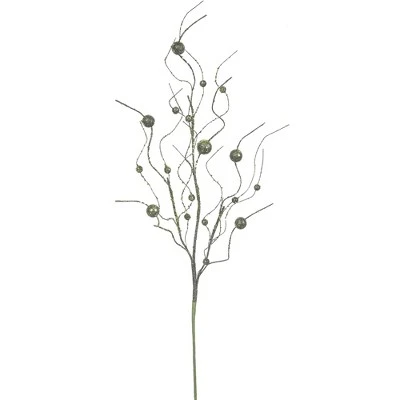 Vickerman 37" Glitter Ball Aritificial Christmas Spray 6 Vickerman 37" Glitter Ball Aritificial Christmas Spray - Image 4