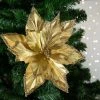 Northlight 24" Metallic Gold Sequin Poinsettia Christmas Stem Spray -Northlight Christmas Store GUEST b6c757f4 4605 4958 98ad eeafda8ccfa5