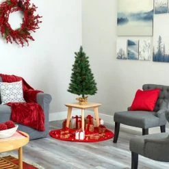 3ft Nearly Natural Pre-Lit LED Fraser Fir with Pinecones Artificial Christmas Tree Clear Lights in Burlap Base -Northlight Christmas Store GUEST b6de6951 1fc7 417d b080 1eab163e4e7e