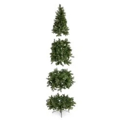Home Heritage Cashmere Quick Set 12 Foot Artificial Holiday Tree Prelit with 800 White & Color LED Lights, 2903 PVC Foliage Tips, and Metal Stand -Northlight Christmas Store GUEST b6f54f7d 2a78 40fb 923c 2eef643113c0