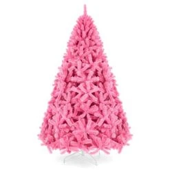 Best Choice Products Artificial Pink Christmas Full Tree Festive Holiday Decoration w/ Stand -Northlight Christmas Store GUEST b6f73920 0289 4fa2 9536 9462114b87eb