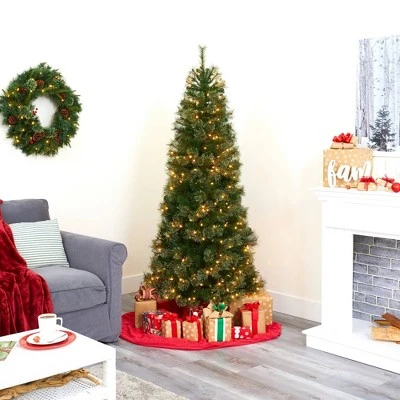 6.5ft Nearly Natural Pre-Lit Cashmere Artificial Christmas Tree Warm White Lights 10 6.5ft Nearly Natural Pre-Lit Cashmere Artificial Christmas Tree Warm White Lights - Image 8
