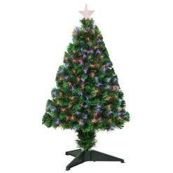 HOMCOM Tall Pre-Lit Douglas Fir Tabletop Artificial Christmas Tree with Realistic Branches, Fiber Optic LED Lights and Tips -Northlight Christmas Store GUEST b74d191b 5269 45de b9d7 96dbee0fc6c8