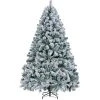 Yaheetech Pre-lit Flocked Artificial Christmas Tree Snow Frosted Christmas Tree -Northlight Christmas Store GUEST b7face85 488a 437b a777 12620425f9c8