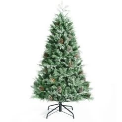 Costway 6ft7ft8ft Snow Flocked Artificial Christmas Tree w/ 71516511139 Glitter PE & PVC Tips -Northlight Christmas Store GUEST b8573056 b0d0 48e7 a2a8 4d4ea129e1cc