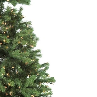 Northlight Real Touch™️ Pre-Lit Full Noble Fir Artificial Christmas Tree - Clear Lights - 6.5' 4 Northlight Real Touch™️ Pre-Lit Full Noble Fir Artificial Christmas Tree - Clear Lights - 6.5' - Image 2