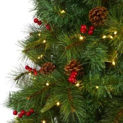 Nearly Natural 7-ft Mixed Pine Artificial Christmas Tree with 350 Clear LED Lights, Pine Cones and Berries 9 Nearly Natural 7-ft Mixed Pine Artificial Christmas Tree with 350 Clear LED Lights, Pine Cones and Berries -Northlight Christmas Store GUEST b8aae4af 7b8c 4fdb 9a62 2016d0b47eba