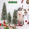 Costway Pre-Lit Christmas Tree Set of 3 Slim Artificial Lighted Xmas Decoration 3/4/5 FT -Northlight Christmas Store GUEST b9463f9d f3db 403c bc3c ae9df1c09302