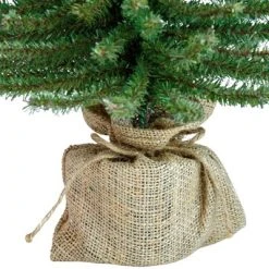 Northlight 18" Potted Downswept Mini Village Pine Medium Artificial Christmas Tree, Unlit -Northlight Christmas Store GUEST b94e2342 0307 493e b011 430856425892
