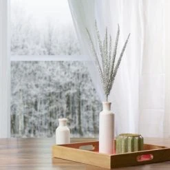 Northlight 25" White Glittered Artificial Foxtail Christmas Spray