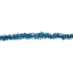 Northlight 12' x 3" Sky Blue and Silver Snowflakes Christmas Tinsel Garland - Unlit -Northlight Christmas Store GUEST b9e7a378 8c68 4a97 b6f5 9ca77b2168cd
