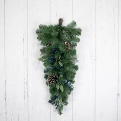 Northlight 28" Mixed Pine and Blueberries Artificial Christmas Teardrop Swag - Unlit 14 Northlight 28" Mixed Pine and Blueberries Artificial Christmas Teardrop Swag - Unlit -Northlight Christmas Store GUEST bb107a19 b598 4e19 87cb 7a5aa57101af