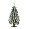 2ft Haute Decor Pre-Lit Lightly Flocked Alpine Artificial Christmas Tree