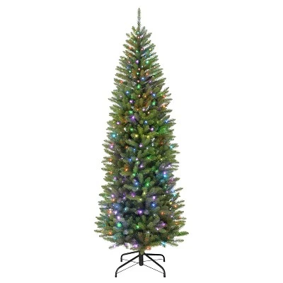 7.5ft Puleo Pre-Lit Slim Fraser Fir Artificial Christmas Tree Clear Lights 5 7.5ft Puleo Pre-Lit Slim Fraser Fir Artificial Christmas Tree Clear Lights - Image 3