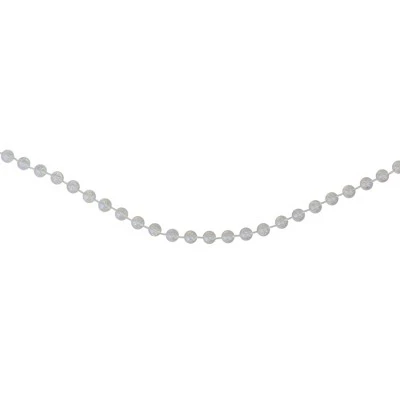 Northlight 15' Shiny Clear Iridescent Beaded Christmas Garland 3 Northlight 15' Shiny Clear Iridescent Beaded Christmas Garland