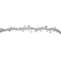 Northlight 12' x 3" White Iridescent and Silver Snowflakes Christmas Tinsel Garland - Unlit 7 Northlight 12' x 3" White Iridescent and Silver Snowflakes Christmas Tinsel Garland - Unlit -Northlight Christmas Store GUEST bd509a0e e612 4e3b 8b00 0455adb87b28