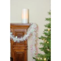 Northlight 50' x 4" Unlit White Iridescent Wide Cut Tinsel Christmas Garland -Northlight Christmas Store GUEST bde7e90e 3411 4ff0 bde6 4eedeee56a07