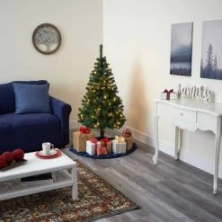 4ft Nearly Natural Pre-Lit LED Northern Tip Pine Artificial Christmas Tree Clear Lights -Northlight Christmas Store GUEST bea336a1 6534 4598 9926 7dcce15fbcdc