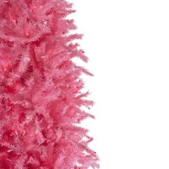 Northlight 7.5' Pre-Lit Pink Tinsel Slim Artificial Christmas Tree - Pink Lights -Northlight Christmas Store GUEST bedae727 b692 4c03 9140 c81551589472