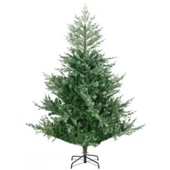 HOMCOM Artificial Christmas Tree Home Holiday Decoration with Auto Open, Steel Base, Wide Shape -Northlight Christmas Store GUEST befe18fe 15e7 4d1d b507 362121cef247