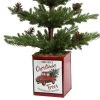 Haute Decor Haute Décor 24" Unlit Pine Artificial Christmas Tree with Pinecones in Painted Metal Pot -Northlight Christmas Store GUEST bf216f82 8558 49d5 aae4 2a874ef83095