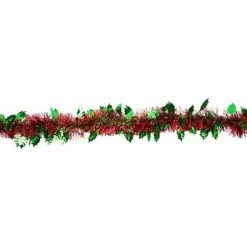 Northlight 12' x 4" Unlit Shiny Red Tinsel with Green Holly Leaves Christmas Garland 8 Northlight 12' x 4" Unlit Shiny Red Tinsel with Green Holly Leaves Christmas Garland -Northlight Christmas Store GUEST c0148281 4b44 41e0 8cd0 4daecdf73b7e