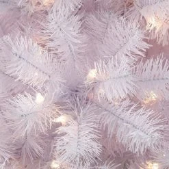 Puleo 4.5ft Pre-lit Artificial Christmas Tree White Newcastle Fir -Northlight Christmas Store GUEST c01d11d3 cff8 427a 827f 1990bd8202a4