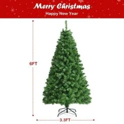 Costway 6ft Pre-lit Fiber Optic PVC Artificial Christmas Tree w/ 617 Branch Tips 13 Costway 6ft Pre-lit Fiber Optic PVC Artificial Christmas Tree w/ 617 Branch Tips -Northlight Christmas Store GUEST c04edb1a 3a2a 47ff 805c f023aec8d8a8