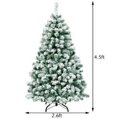 Tangkula Pre-lit Artificial Hinged Christmas Pine Tree Snow Flocked Decoration Tree 14 Tangkula Pre-lit Artificial Hinged Christmas Pine Tree Snow Flocked Decoration Tree -Northlight Christmas Store GUEST c0569a01 4fcb 46b8 a5b9 7fbb11827783