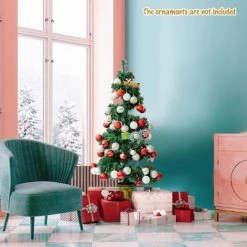 Tangkula Pre-Lit Lifelike Spiral Christmas Tree Topiary Artificial Xmas Tree W/ 150 LED Lights 13 Tangkula Pre-Lit Lifelike Spiral Christmas Tree Topiary Artificial Xmas Tree W/ 150 LED Lights -Northlight Christmas Store GUEST c0fe8088 e48e 48d3 b3ff e24281b6dc6a