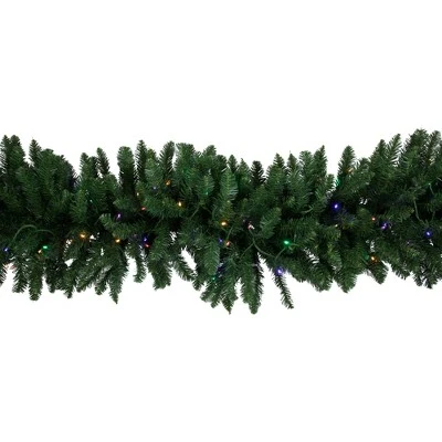 Northlight 25' x 20" Pre-Lit Buffalo Fir Artificial Christmas Garland - Multi-Color LED Lights 6 Northlight 25' x 20" Pre-Lit Buffalo Fir Artificial Christmas Garland - Multi-Color LED Lights - Image 4