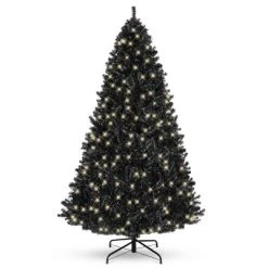 Best Choice Products Pre-Lit Black Christmas Tree, Artificial Holiday Decoration w/ Branch Tips, Incandescent Lights -Northlight Christmas Store GUEST c146ee11 9954 4190 bd2e 8aa26871da82