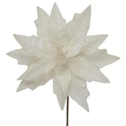 Northlight 24" Cream Glittered Poinsettia Christmas Stem Spray -Northlight Christmas Store GUEST c1637290 7e49 4146 80ab 5d777b688478