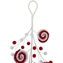 Northlight 30" Candy Cane Swirls and Pom Poms Christmas Garland -Northlight Christmas Store GUEST c2688d2e 42b5 47fb 9409 c00a4f3325b4