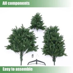 LuxenHome 7Ft Pre-Lit LED Artificial Slim Pine Christmas Tree -Northlight Christmas Store GUEST c318675b 13fa 449c 8fdf a45cbb200953
