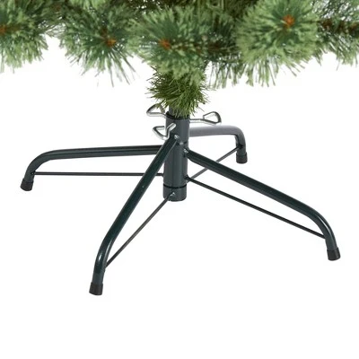 Nearly Natural Pre-Lit LED White Mountain Pine Artificial Christmas Tree with Pinecones Clear Lights 4 Nearly Natural Pre-Lit LED White Mountain Pine Artificial Christmas Tree with Pinecones Clear Lights - Image 2