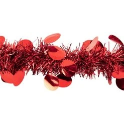 Northlight 50' x 2.5" Unlit Shiny Red Tinsel with Polka Dots Christmas Garland -Northlight Christmas Store GUEST c3abdf7b b746 4232 b737 a3b597107a06