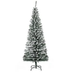 HOMCOM Tall Unlit Snow-Flocked Slim Artificial Christmas Tree with Realistic Branches -Northlight Christmas Store GUEST c3bc64d4 8a98 4344 8d6f 45f441d1c07e