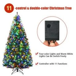 Costway 7Ft Pre-Lit Artificial Christmas Tree Hinged 500 LED Lights -Northlight Christmas Store GUEST c4449d8b 0fb8 421e 9c9f 069ecf7424c7