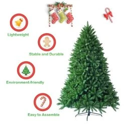 Costway 5ft Artificial Christmas Fir Tree 600 Branch Tips -Northlight Christmas Store GUEST c4db8454 00a2 4130 be73 26263807e78b