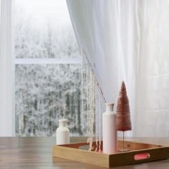 Northlight 25" Artificial Ivory Beaded Weeping Twig Christmas Spray