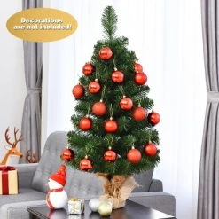Costway 3Ft Artificial PVC Christmas Tree Tabletop Season Decoration -Northlight Christmas Store GUEST c5722335 5c0f 4fec 8364 5e716479040e
