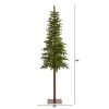 7ft Nearly Natural Pre-Lit LED Slim Alaskan Alpine Artificial Christmas Tree Clear Lights
