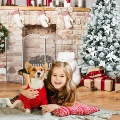 Tangkula Artificial Snow Flocked Christmas Tree, 5FT Hinged Christmas Tree W/ 405 Branch Tips -Northlight Christmas Store GUEST c5dfd7b1 24b5 4bdd adca 39bf90e8c449