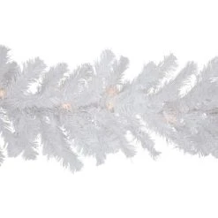 Northlight 9' x 12" Prelit Snow White Artificial Christmas Garland - Clear Lights -Northlight Christmas Store GUEST c7cc0799 6330 4da6 b9a8 d66f87a2a154 1