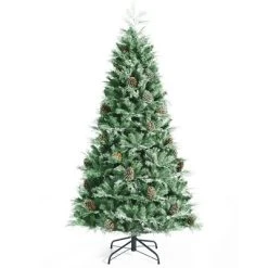 Costway 6ft7ft8ft Snow Flocked Artificial Christmas Tree w/ 71516511139 Glitter PE & PVC Tips -Northlight Christmas Store GUEST c7eaec9e a81c 4053 974a 8595c640eaff